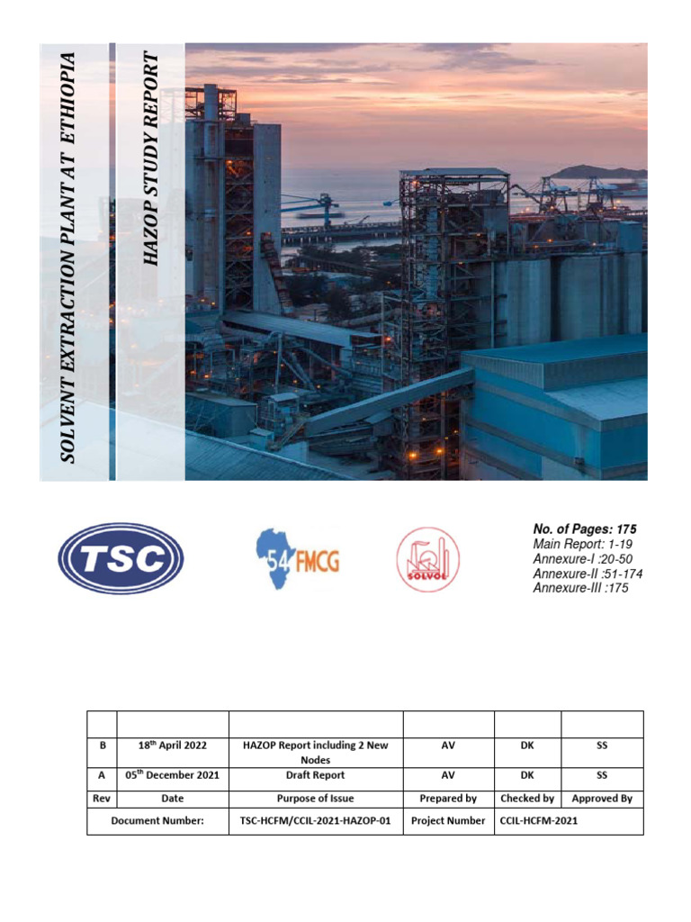 HCFM-2 HAZOP - Report - Solvent Extraction | PDF | Risk