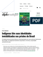 Indígenas têm sua identidade invisibilizada nas prisões do Brasil