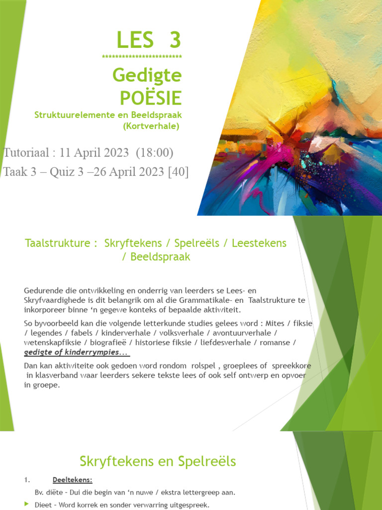 LES+3+Afr.v+Onderwys+2023+ Hersien+VRAE | PDF