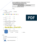 PTS Matematika Kls 1 GANJIL 2023-2024