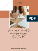 Estilo de Aprendizaje Italiano PDF