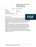 314 Undertake physiological measurements