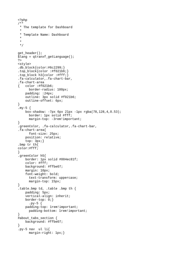 Dashboard | PDF
