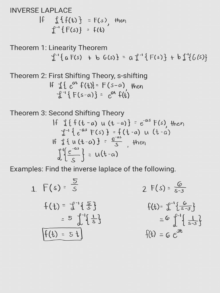 Inverse-Laplace 240307 211403 | PDF