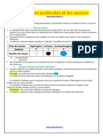 Cours 6 - Les Molécules Et Les Atomes