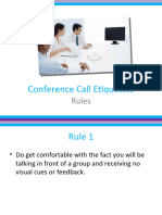 Conference Call Etiquette