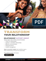 Transform Your Relationships - Support Group Advert