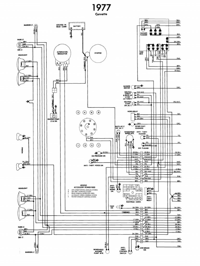 Chevy Corvette 1977 - DIAGRAM 01 | PDF