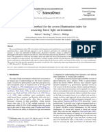 A Calibration Method For The Crown Illumination Index For Assessing Forest Light Environments