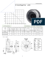 Centrifugal fan Φ250x99mm