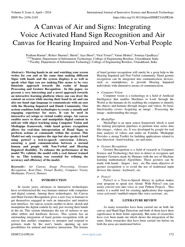 A Canvas of Air and Signs: Integrating Voice Activated Hand Sign ...