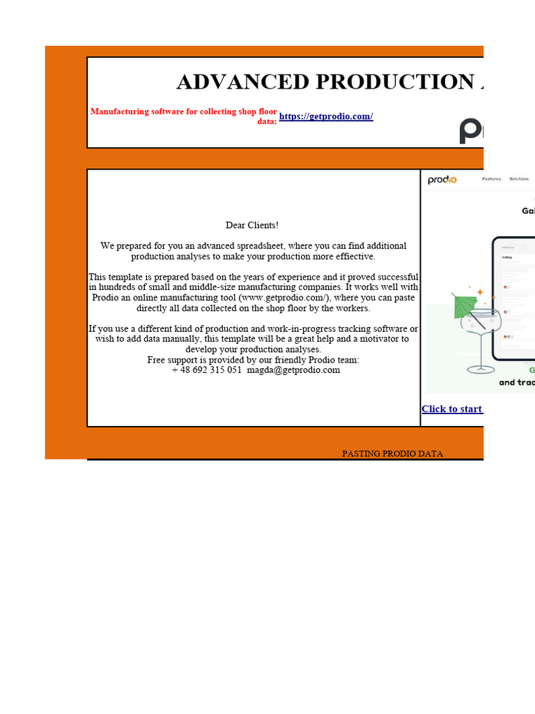 Advanced Production Analysis Template | PDF | Television Series ...