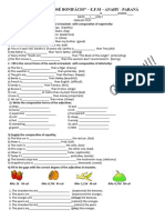 Avaliação Inglês - Comparative 2013