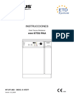 LAVADORA ENDOSCOPIOS Olympus Mini ETD2 PAA W7071 Mini ETD2 Plus PAA