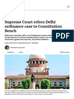 Supreme Court Refers Delhi Ordinance Case To Constitution Bench - The Hindu