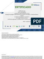 Certificado Avaliação Psicológica e Elaboração de Documentos Psicológicos - Diretrizes Básicas Gratuito