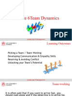 Lecture 6 - Team Dynamics