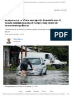 Un Experto Denuncia Que El Estado Subdimensiona El Riesgo y Hay Cruce de Acusaciones Políticas - LA NACION