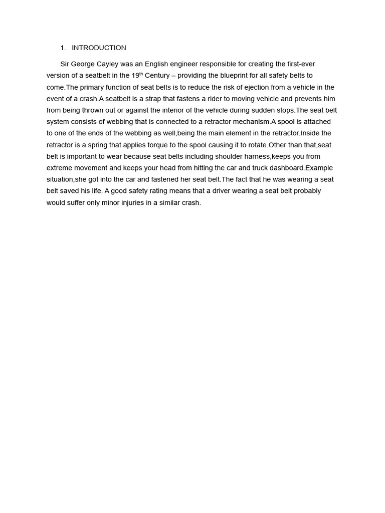 Ce Seatbelt (1) - 1 | PDF | Seat Belt | Traffic Collision