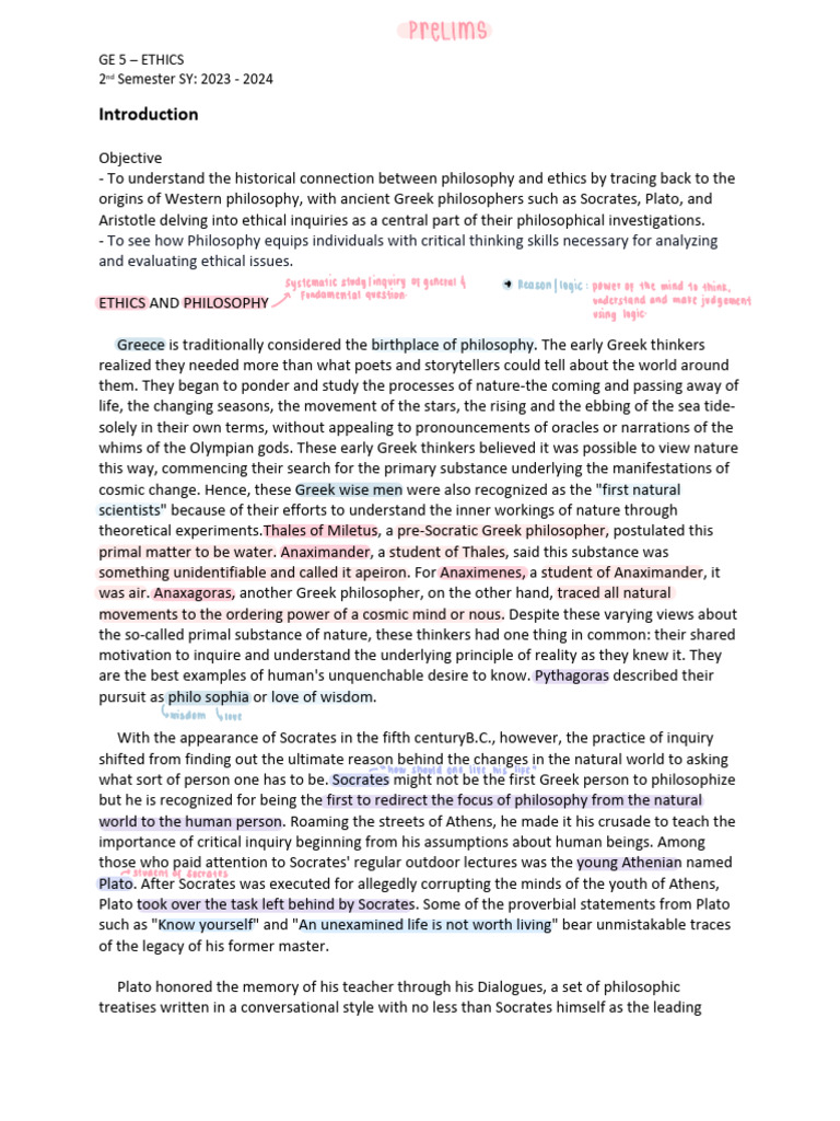 Ethics Pdf Morality Reason