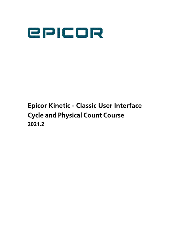 Cycle Counting | PDF | Databases | Inventory