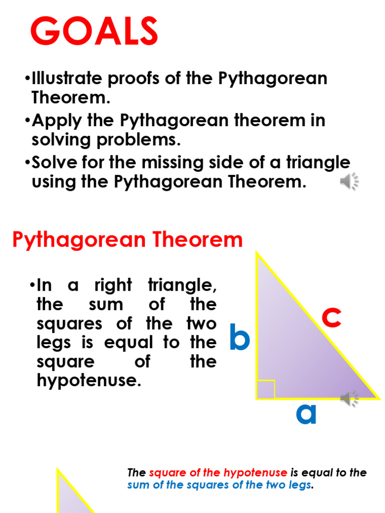 Pythagorean Theorem and Special Right Triangle | PDF | Triangle ...