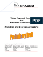 Water demand_supply and resource development_Namibia and Botswana sector