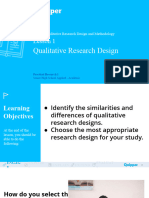 G11 UNIT 5 LESSON 1 Qualitative Research Design