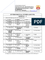 EVS MCQ Module - 3 For V Sem