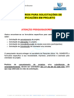 Formulario Alteracao Projeto Ic