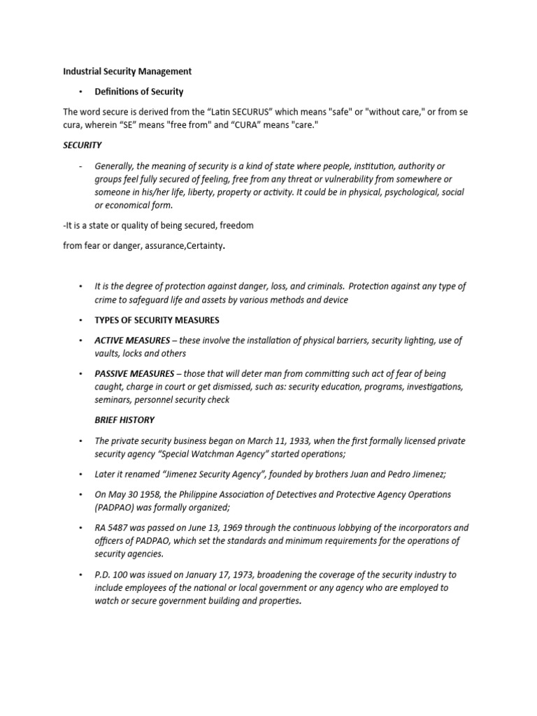 Security Measures in Industrial Settings | PDF | Wire | Securities