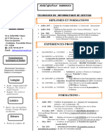 Diplomes Et Formations: Abdelghafour HADDOUCH