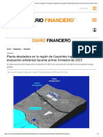 Planta Desaladora Proyecto Azul en La Región de Coquimbo Ingresará A Evaluación Ambiental Durante Primer Trimestre de 2023 - Diario Financiero