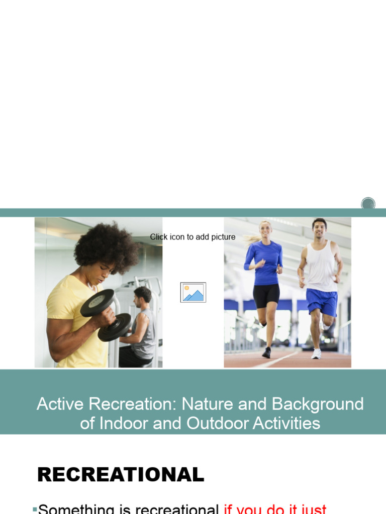 Indoor and Outdoor Recreational Activities | PDF | Social Science