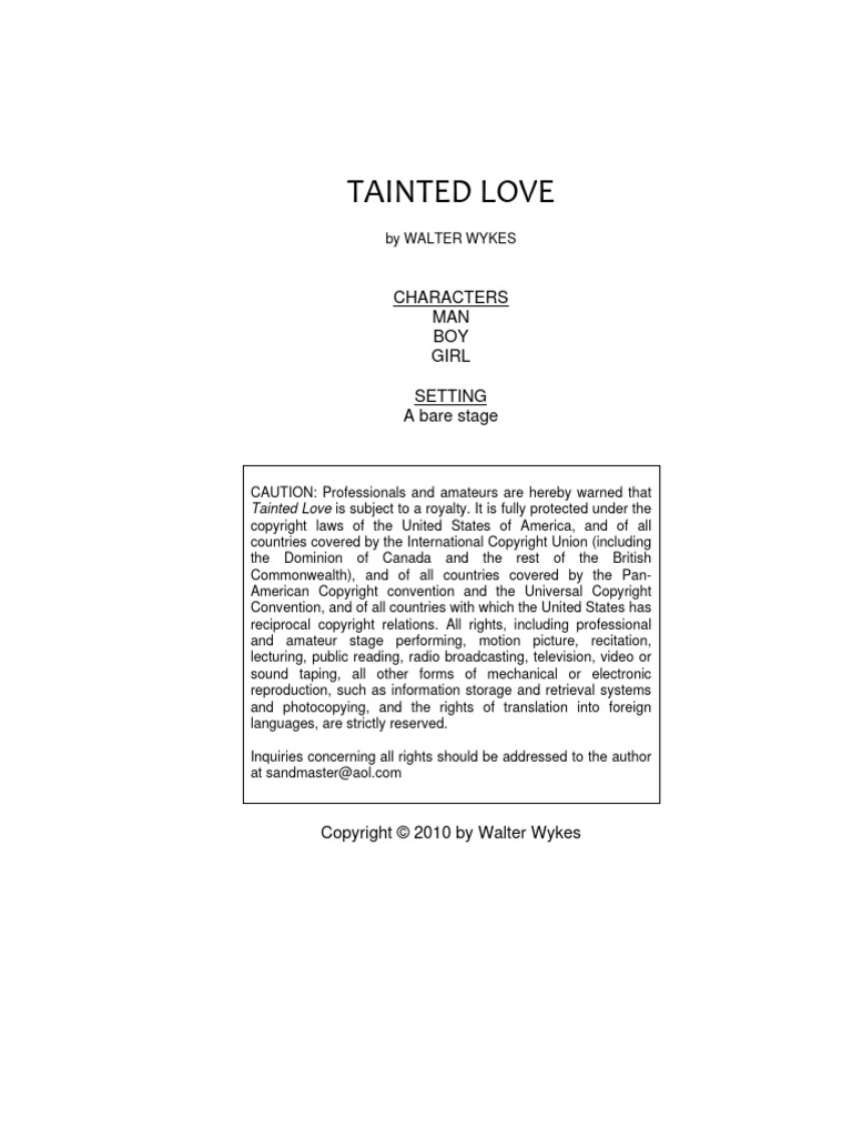 Tainted Love Pdf