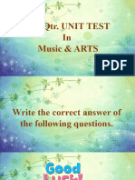 Unit Test MusicArts 3rd