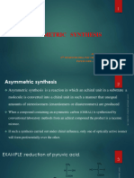 Asymmetric Synthesis Semester 8th