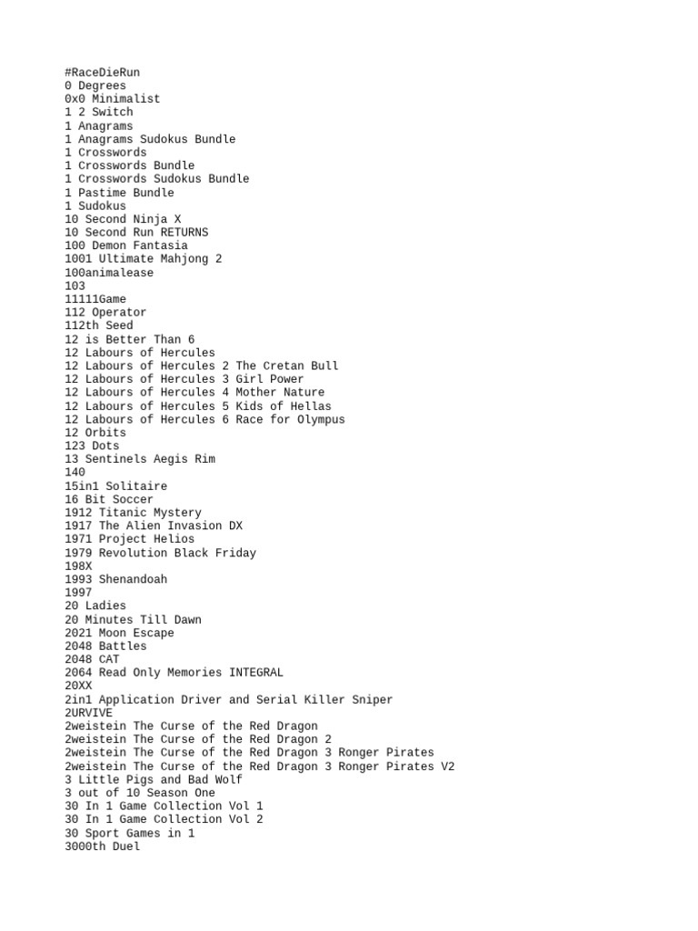 All New Switch Games 2024 PDF