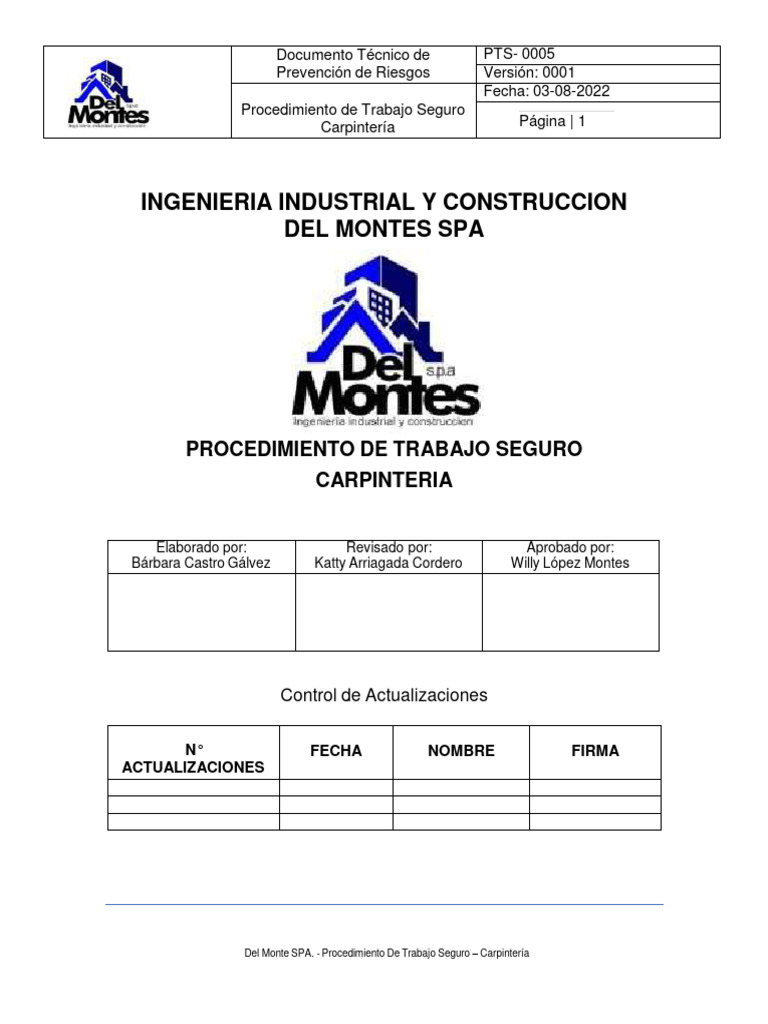 PTS 005 Carpinteria | PDF