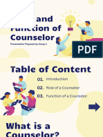 Roles and Functions of A Counsellor