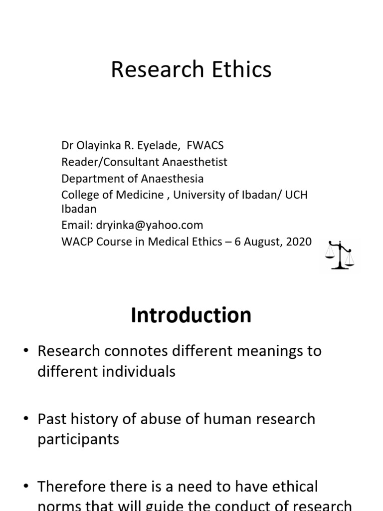 Understanding WACP Research Ethics | PDF | Informed Consent | Justice