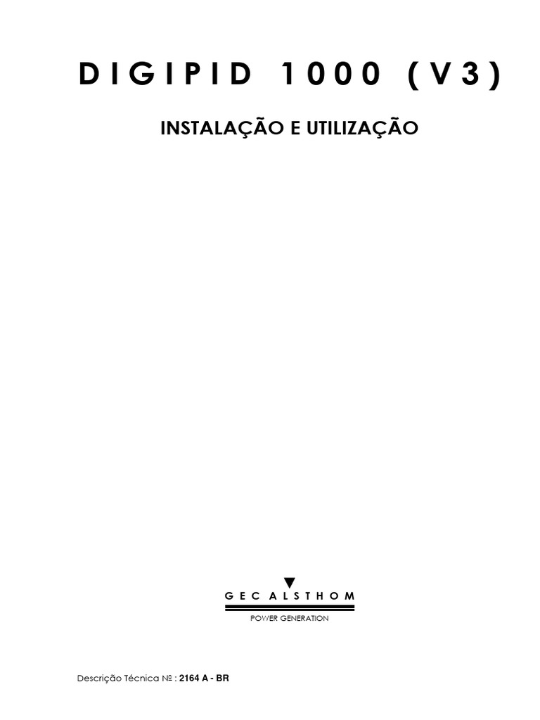 Instalação do DIGIPID 1000 (V3) | PDF | Transformador | Relé