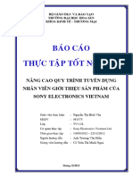 Bctt02 Quy Trình Tuyển Dụng Nhân Viên Của Công Ty Sony Electronics Việt Nam