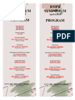 Symposium Program (draft)