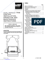 88688A23 Dual Handle Trim Control Installation, Operation and Maintenance Instructions