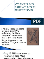 Kasaysayan NG El Filibusterismo