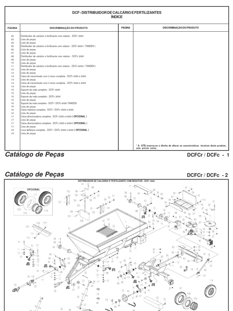 Catálogo de Peças DCFr e DCFc | PDF | Parafuso | Bens manufaturados