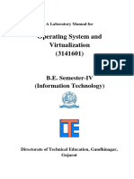 Operating System and Virtualization (3141601) : B.E. Semester-IV (Information Technology)