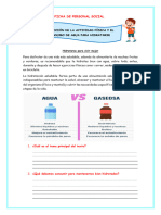 Ficha Moción de La Actividad Física y El Consumo de Agua