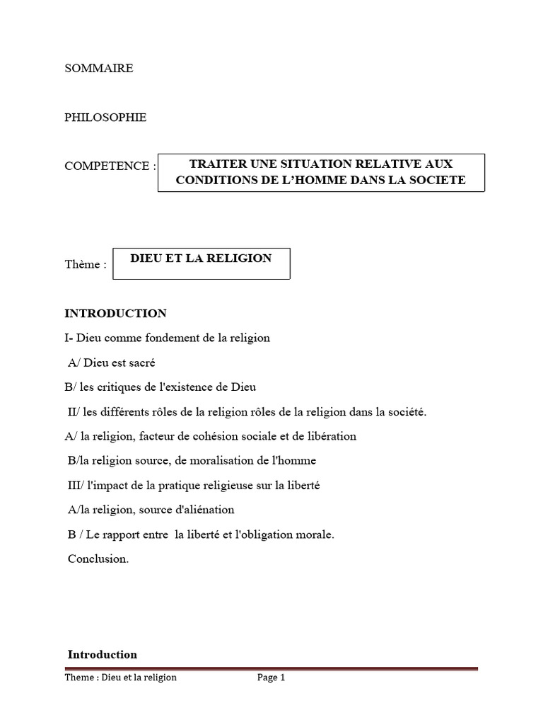 Religion et Cohésion Sociale | PDF | Dieu | Moralité